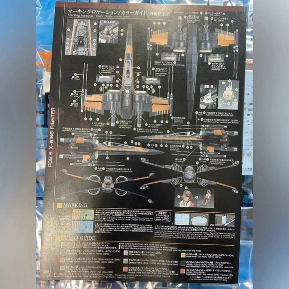 Star Wars - Poe’s X-Wing Fighter - 1/72 Scale Plastic Model - New / Sealed - Picture 7 of 13